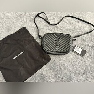 Yves Saint Laurent Lou Camera Bag - Black Messenger Cross Body